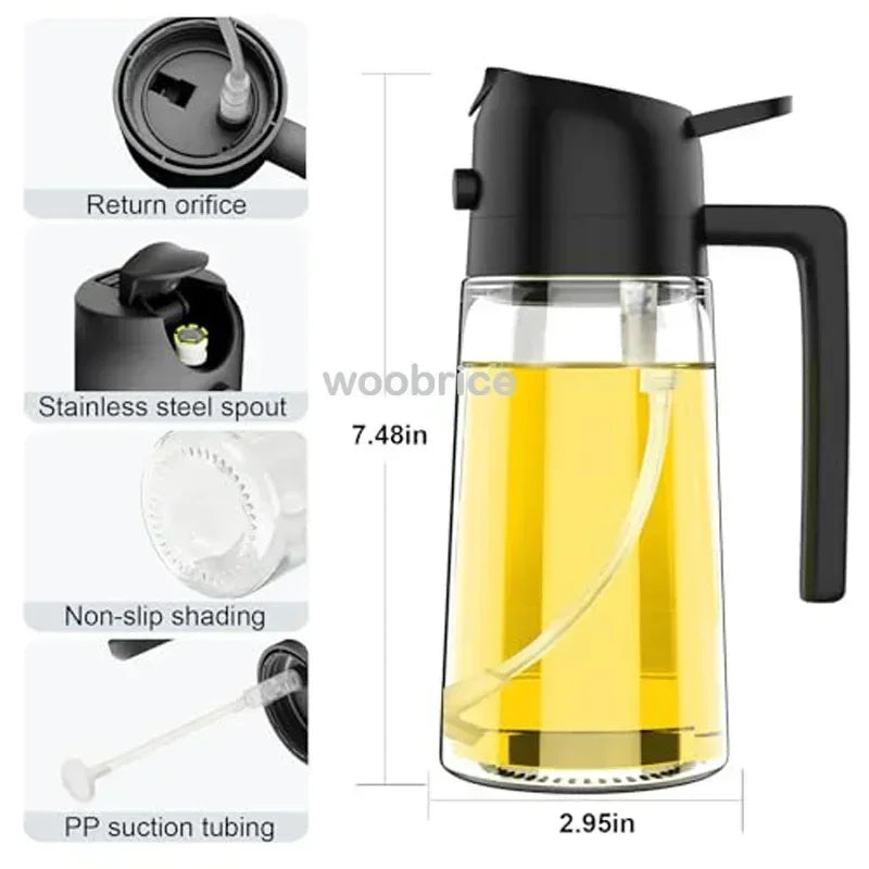 2-in-1 Smart Oil Dispenser (500ml)